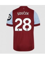 West Ham United Tomas Soucek #28 Domácí Dres 2023-24 Krátký Rukáv